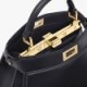 FENDI PEEKABOO ISEEU PETITE - BLACK PADDED NAPPA LEATHER BAG 8BN335ABVEF0KUR (20*15.5*11cm)