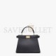 FENDI PEEKABOO ISEEU PETITE - BLACK PADDED NAPPA LEATHER BAG 8BN335ABVEF0KUR (20*15.5*11cm)