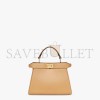 FENDI PEEKABOO ISEEU PETITE - BEIGE PADDED NAPPA LEATHER BAG 8BN335ABVEF15KR (20*15.5*11cm)