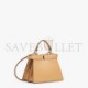 FENDI PEEKABOO ISEEU PETITE - BEIGE PADDED NAPPA LEATHER BAG 8BN335ABVEF15KR (20*15.5*11cm)