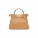 FENDI PEEKABOO ISEEU SMALL - BEIGE LEATHER BAG 8BN327AFL0F1E8B (27*21*11cm)