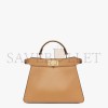 FENDI PEEKABOO ISEEU SMALL - BEIGE LEATHER BAG 8BN327AFL0F1E8B (27*21*11cm)