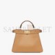 FENDI PEEKABOO ISEEU SMALL - BEIGE LEATHER BAG 8BN327AFL0F1E8B (27*21*11cm)