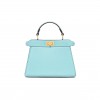 FENDI PEEKABOO ISEEU PETITE - TURQUOISE PADDED NAPPA LEATHER 8BN335ABVEF1JTX (20*15.5*11cm)