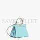 FENDI PEEKABOO ISEEU PETITE - TURQUOISE PADDED NAPPA LEATHER 8BN335ABVEF1JTX (20*15.5*11cm)