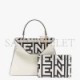 FENDI PEEKABOO ISEEU MEDIUM - TWO TONE PRINTED LEATHER ROMA CAPSULE 8BN321AMWTF1C6C (33.5*25.5*13cm)