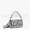 FENDI BAGUETTE - TWO-TONE LEATHER FENDI ROMA CAPSULE BAG 8BR600AMWQF1C6C (27*15*6cm)