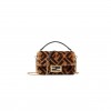 FENDI MINI BAGUETTE - BROWN SHEEPSKIN BAG 8BS017A8HPF180S (19*11.5*4cm)