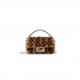 FENDI MINI BAGUETTE - BROWN SHEEPSKIN BAG 8BS017A8HPF180S (19*11.5*4cm)