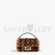 FENDI MINI BAGUETTE - BROWN SHEEPSKIN BAG 8BS017A8HPF180S (19*11.5*4cm)