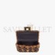 FENDI MINI BAGUETTE - BROWN SHEEPSKIN BAG 8BS017A8HPF180S (19*11.5*4cm)