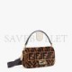 FENDI BAGUETTE - BROWN SHEEPSKIN BAG 8BR600A8HPF180S (27*15*6cm)