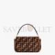 FENDI BAGUETTE - BROWN SHEEPSKIN BAG 8BR600A8HPF180S (27*15*6cm)