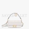 FENDI BAGUETTE - WHITE LEATHER BAG 8BR600A72VF15AO (27*15*6cm)