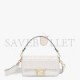 FENDI BAGUETTE - WHITE LEATHER BAG 8BR600A72VF15AO (27*15*6cm)