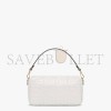 FENDI BAGUETTE - WHITE LEATHER BAG 8BR600A72VF15AO (27*15*6cm)