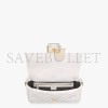 FENDI BAGUETTE - WHITE LEATHER BAG 8BR600A72VF15AO (27*15*6cm)