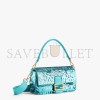 FENDI BAGUETTE - TURQUOISE SEQUIN AND LEATHER BAG 8BR600AMP0F1JTX (27*15*6cm)