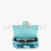 FENDI BAGUETTE - TURQUOISE SEQUIN AND LEATHER BAG 8BR600AMP0F1JTX (27*15*6cm)