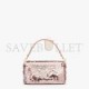 FENDI BAGUETTE - PINK SEQUIN AND LEATHER BAG 8BR600AMP0F0J2F (27*15*6cm)