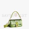 FENDI BAGUETTE - ACID GREEN SEQUIN AND LEATHER BAG 8BR600AMP0F1JCP (27*15*6cm)