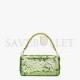 FENDI BAGUETTE - ACID GREEN SEQUIN AND LEATHER BAG 8BR600AMP0F1JCP (27*15*6cm)