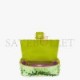 FENDI BAGUETTE - ACID GREEN SEQUIN AND LEATHER BAG 8BR600AMP0F1JCP (27*15*6cm)