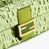 FENDI BAGUETTE - ACID GREEN SEQUIN AND LEATHER BAG 8BR600AMP0F1JCP (27*15*6cm)