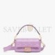 FENDI BAGUETTE - LILAC NAPPA LEATHER BAG 8BR600A72VF1JCL (27*15*6cm)