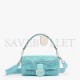 FENDI BAGUETTE - RE-EDITION BAG IN TURQUOISE STONES AND BEADS 8BR600AMM3F1JSQ (27*15*6cm)