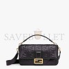 FENDI BAGUETTE LARGE - BLACK LEATHER BAG 8BR771A72VF15ZW (33*18*5.5cm)