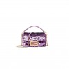 FENDI BAGUETTE MINI - PURPLE SEQUIN AND LEATHER BAG 8BS017AMP0F1JCO (19*11.5*4cm)