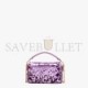 FENDI BAGUETTE MINI - PURPLE SEQUIN AND LEATHER BAG 8BS017AMP0F1JCO (19*11.5*4cm)