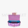 FENDI BAGUETTE MINI - PURPLE SEQUIN AND LEATHER BAG 8BS017AMP0F1JCO (19*11.5*4cm)