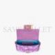 FENDI BAGUETTE MINI - PURPLE SEQUIN AND LEATHER BAG 8BS017AMP0F1JCO (19*11.5*4cm)