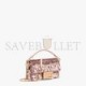 FENDI BAGUETTE MINI - PINK SEQUIN AND LEATHER BAG 8BS017AMP0F0J2F (19*11.5*4cm)