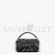 FENDI BAGUETTE MINI - BLACK SEQUIN AND LEATHER BAG 8BS017AMP0F0KUR (19*11.5*4cm)