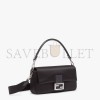 FENDI BAGUETTE - RE-EDITION BAG IN BLACK SATIN 8BR600AL9XF0GXN (27*15*6cm)