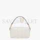 FENDI BAGUETTE - WHITE FF CANVAS BAG 8BR600AMCDF1CFK (27*15*6cm)