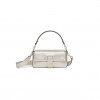 FENDI BAGUETTE - RE-EDITION BAG IN PLATINUM-COLOR LEATHER 8BR600AM2NF1JD5 (27*15*6cm)