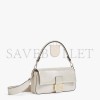 FENDI BAGUETTE - RE-EDITION BAG IN PLATINUM-COLOR LEATHER 8BR600AM2NF1JD5 (27*15*6cm)