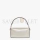 FENDI BAGUETTE - RE-EDITION BAG IN PLATINUM-COLOR LEATHER 8BR600AM2NF1JD5 (27*15*6cm)