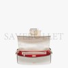 FENDI BAGUETTE - RE-EDITION BAG IN PLATINUM-COLOR LEATHER 8BR600AM2NF1JD5 (27*15*6cm)