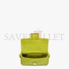 FENDI BAGUETTE MINI - ACID GREEN FF CANVAS BAG 8BS017AMCDF1JCM (19*11.5*4cm)