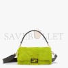 FENDI BAGUETTE - RE-EDITION BAG IN ACID-GREEN HORSEHIDE 8BR600ALWFF1JCQ (27*15*6cm)