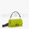 FENDI BAGUETTE - RE-EDITION BAG IN ACID-GREEN HORSEHIDE 8BR600ALWFF1JCQ (27*15*6cm)