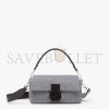 FENDI BAGUETTE - RE-EDITION BAG IN DARK GRAY CASHMERE 8BR600AM2QF1IV4 (27*15*6cm)