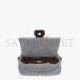 FENDI BAGUETTE - RE-EDITION BAG IN DARK GRAY CASHMERE 8BR600AM2QF1IV4 (27*15*6cm)