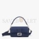 FENDI BAGUETTE - RE-EDITION BAG IN BLUE DENIM 8BR600AL9WF0KR1 (27*15*6cm)