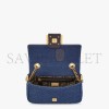 FENDI BAGUETTE CHAIN MIDI - DARK BLUE DENIM BAG 8BR793ALOWF1HZW (24*14.5*7cm)